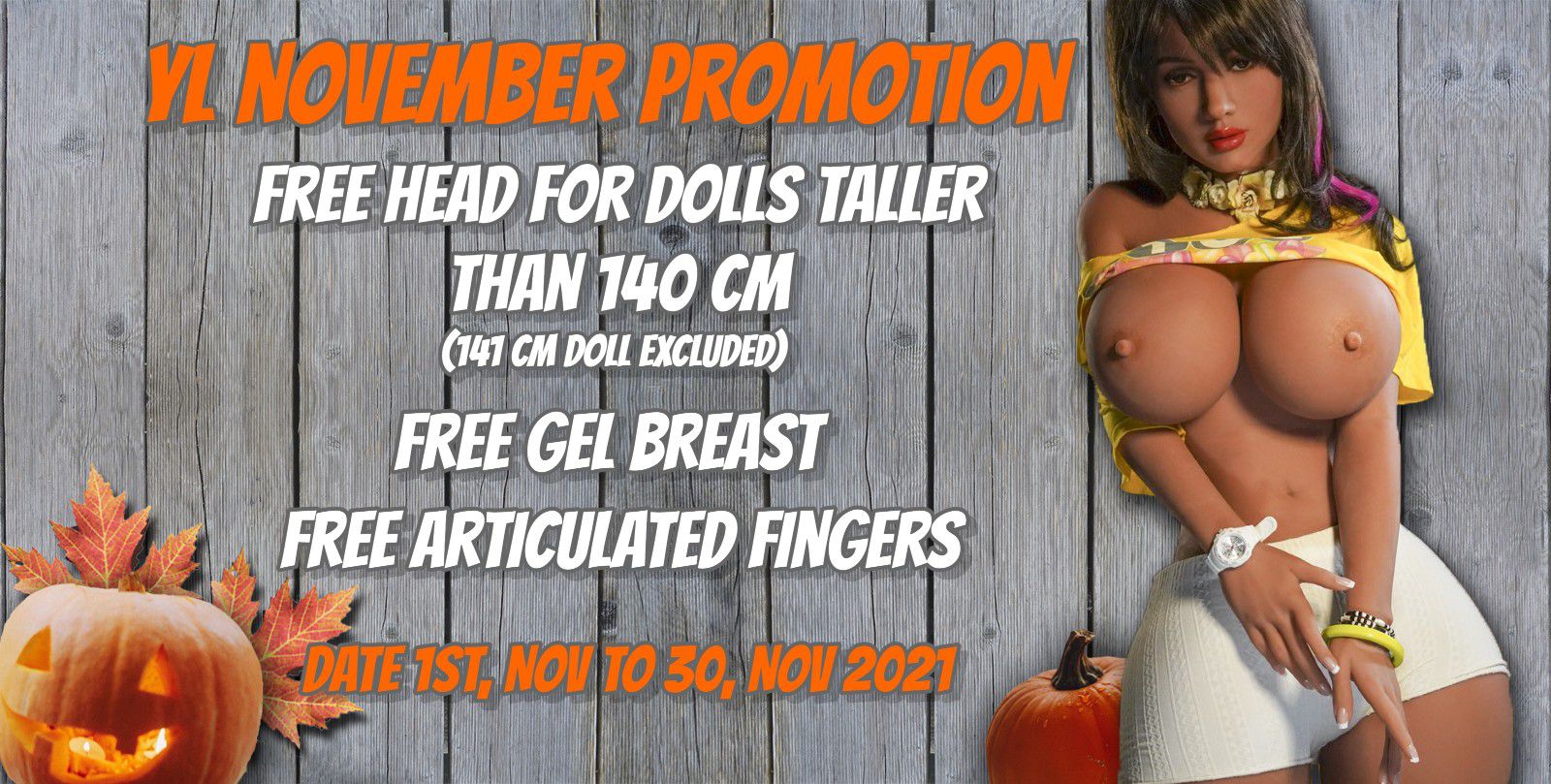 Promotion YLDoll Sex Doll BLACK FRiday